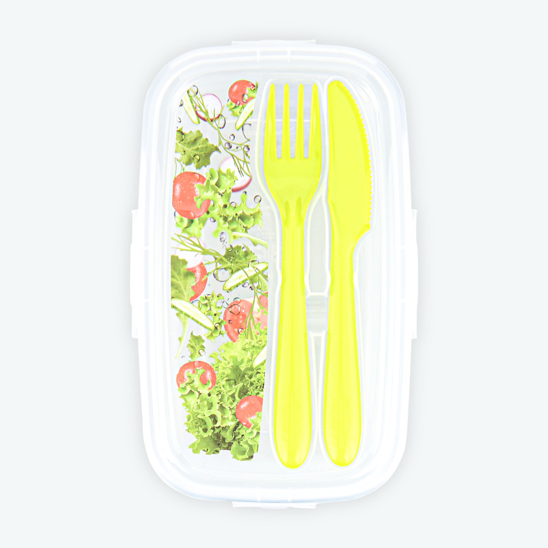 Boite alimentaire avec couverts 'Paris' 
