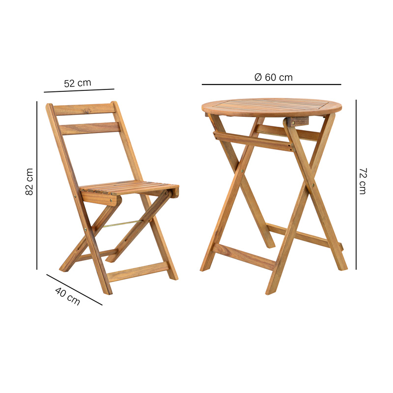 Set table et chaises 'Pattaya' 