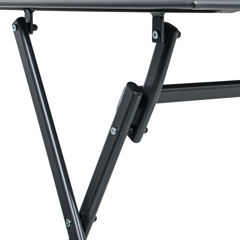 Table pliante 'Amarante' gris carbone
