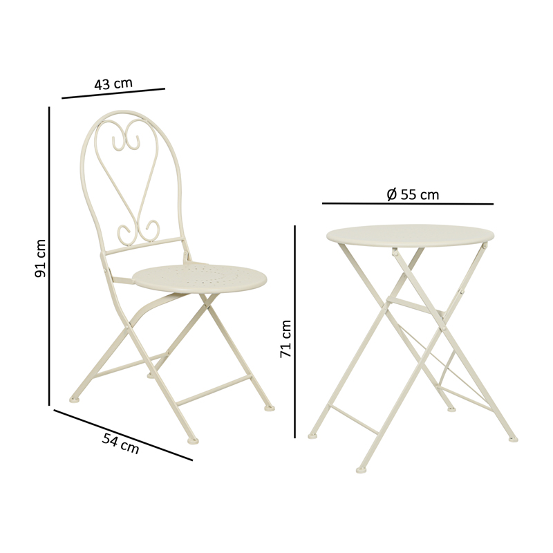 Set table et chaises 'Luberon'