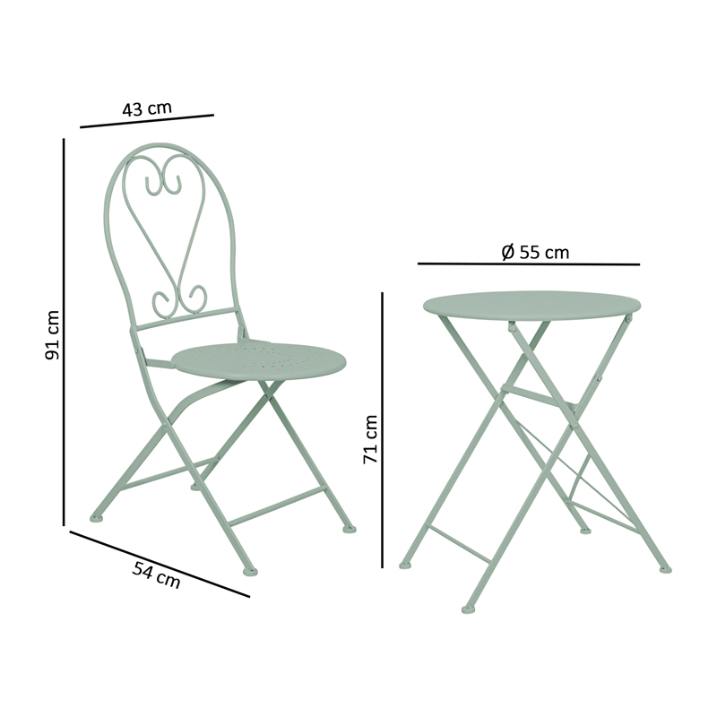 Set table et chaises 'Luberon'