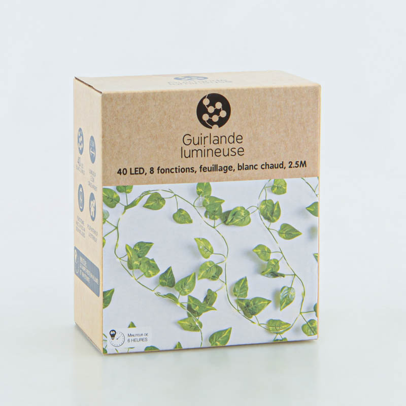 Guirlande lumineuse feuillage