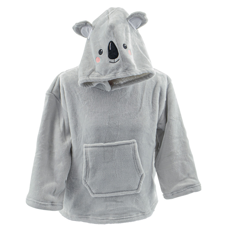 Grey Koala Sac de couchage pour enfants Flanelle Vêtements