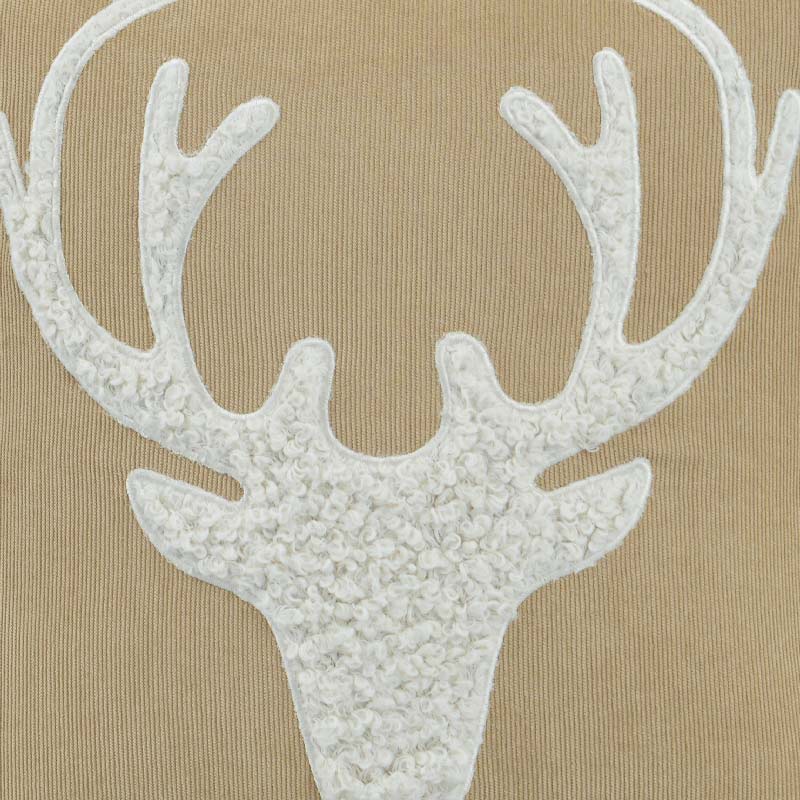 Coussin applique 'Magic Forest' beige