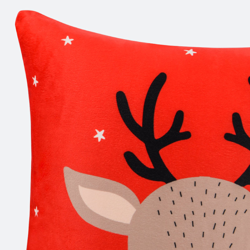 Coussin velours imprimé 'Rodolph'