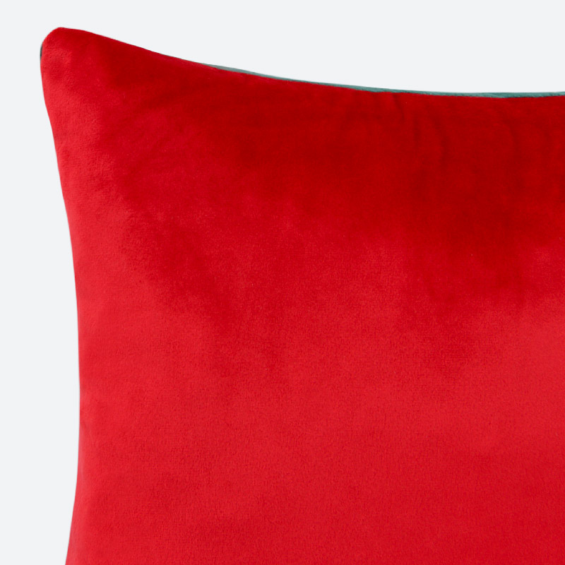 Coussin velours imprimé 'Santa'