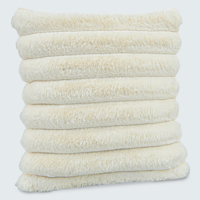 Coussin 'Stripes' couleur écru 