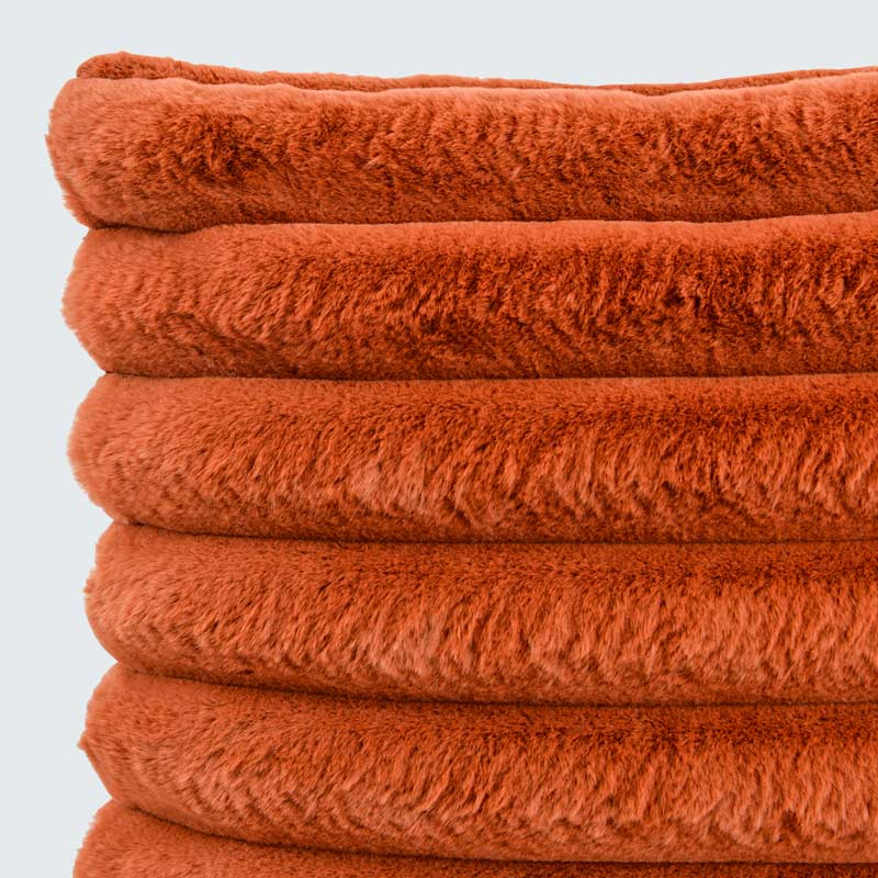 Coussin 'Stripes' couleur terracotta