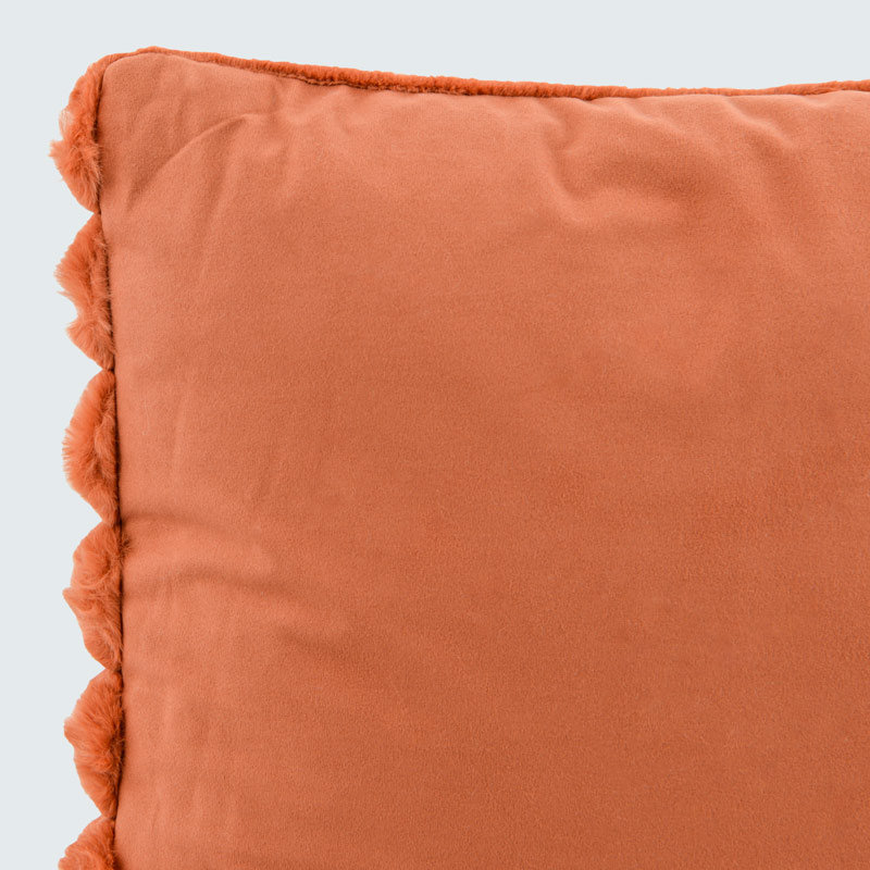 Coussin 'Stripes' couleur terracotta