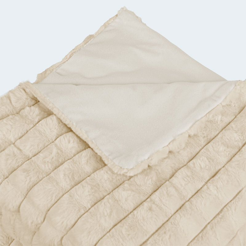Plaid imitation fourrure 'Squadri'  