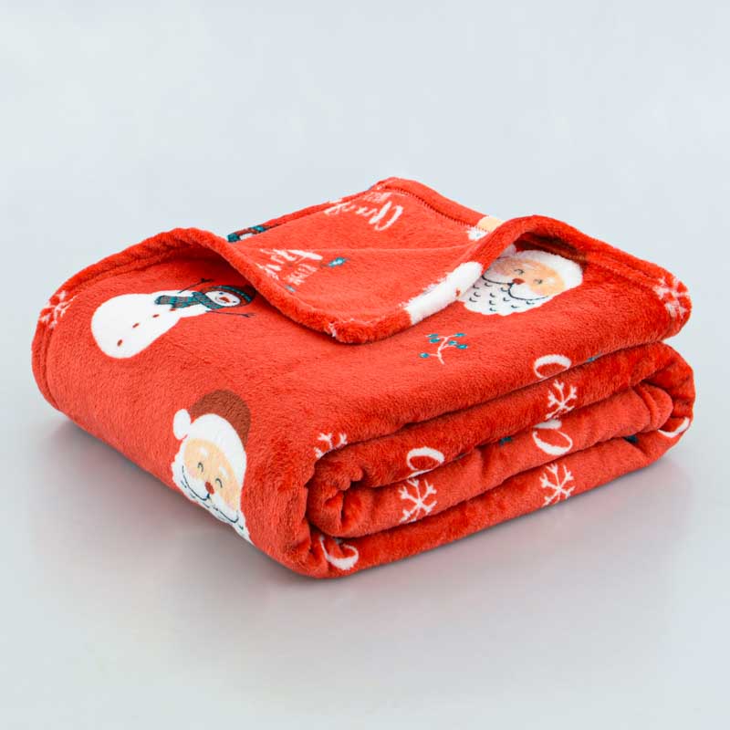 Plaid imprimé Noël 'Fun Xmas' 