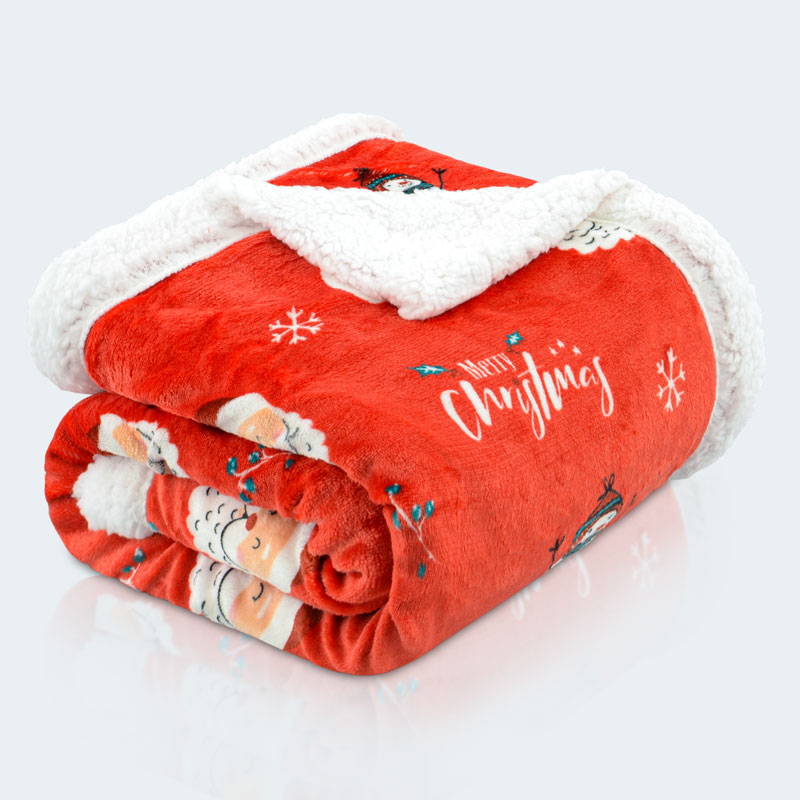 Plaid doublé sherpa 'Fun Xmas'
