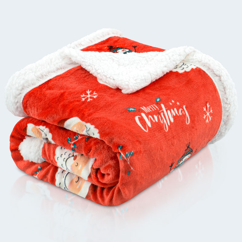 Plaid doublé sherpa 'Fun Xmas'