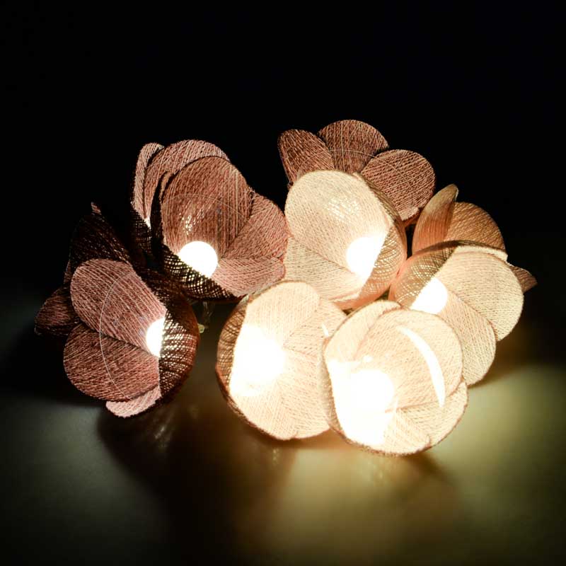 Guirlande lumineuse 10 fleurs 