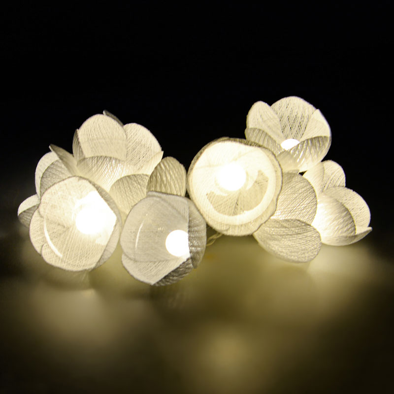 Guirlande lumineuse 10 fleurs 