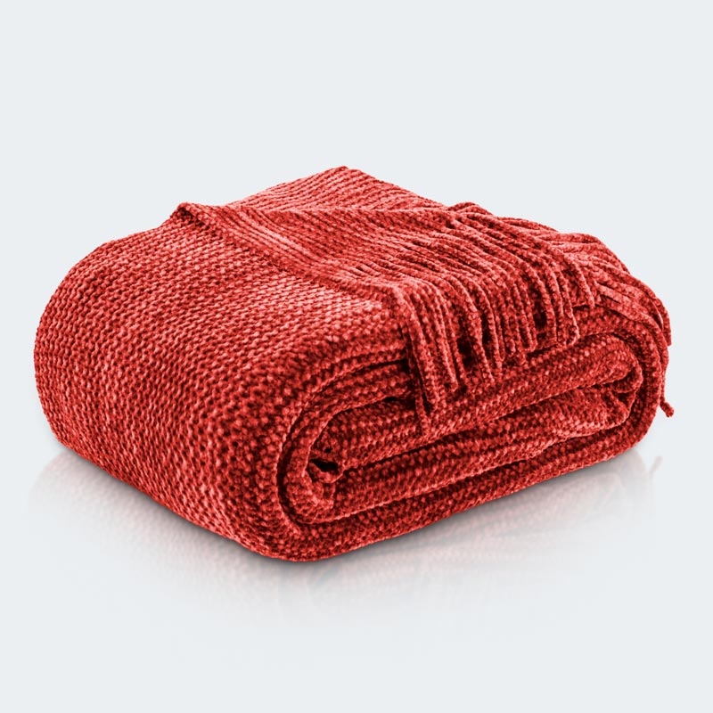 Plaid chenille 'Natif' 