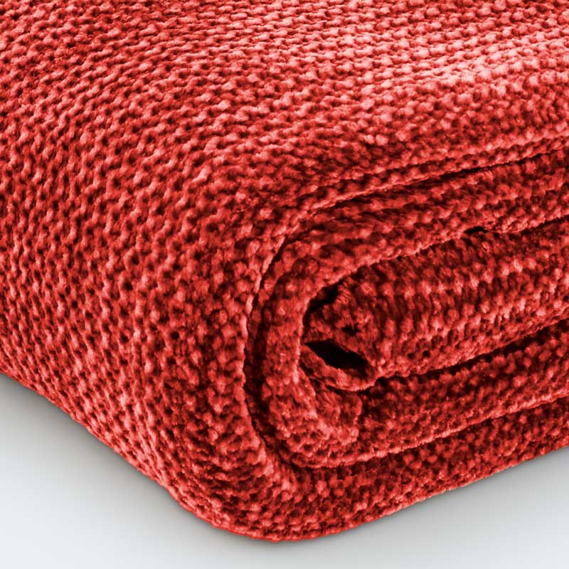 Plaid chenille 'Natif' 