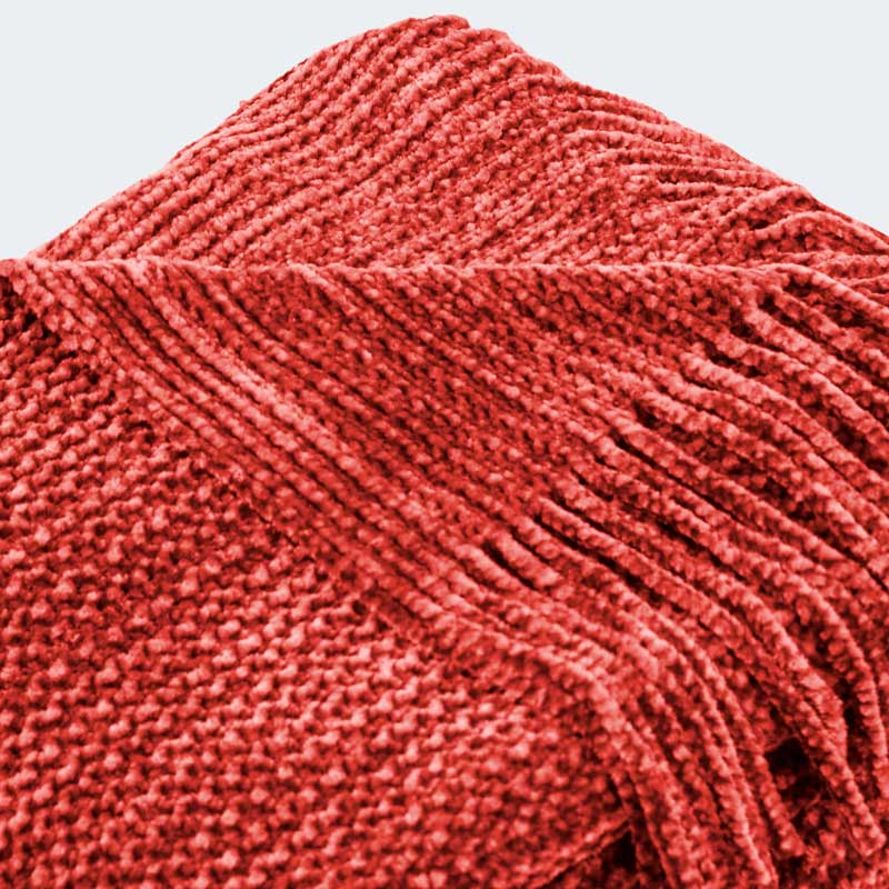 Plaid chenille 'Natif' 