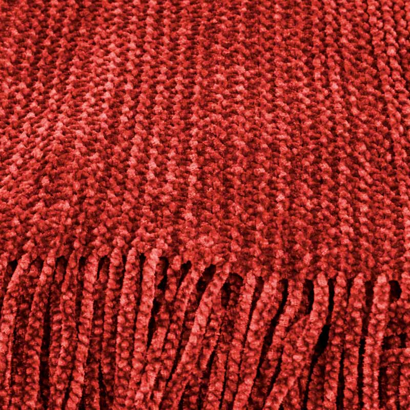 Plaid chenille 'Natif' 