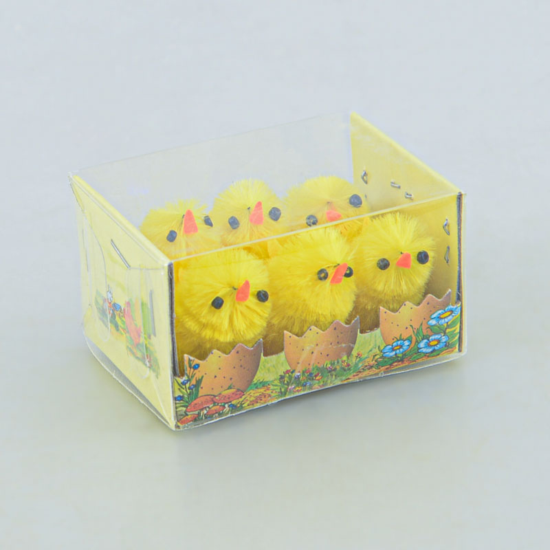 Lot de 6 mini poussins jaune