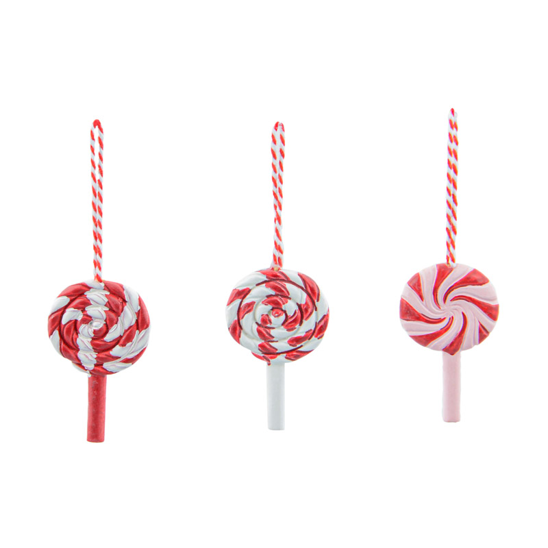 3 décorations à suspendre  'Candy World'