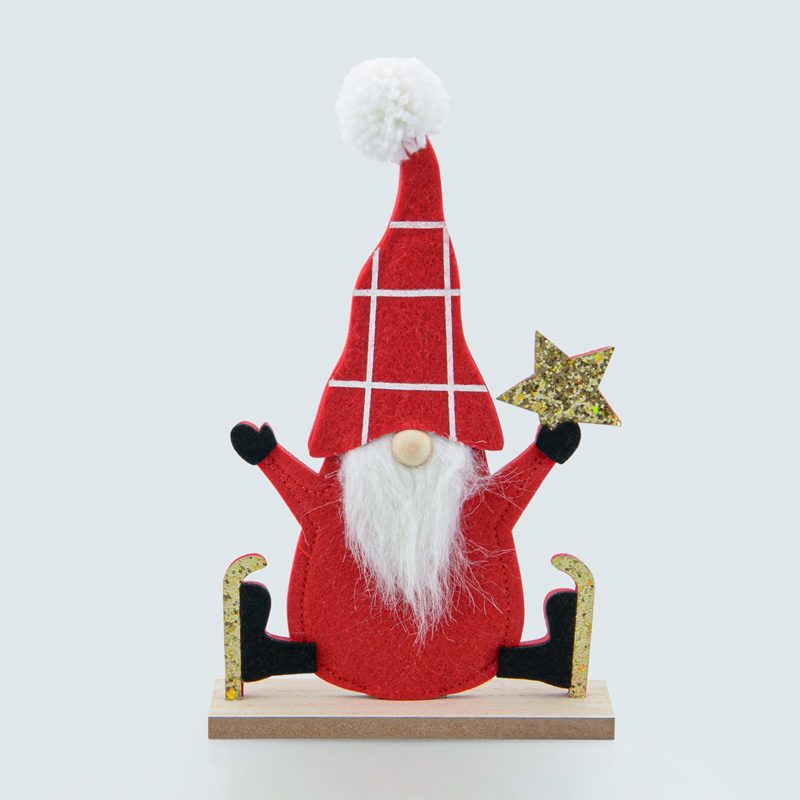 Gnome skieur en 2D à poser 