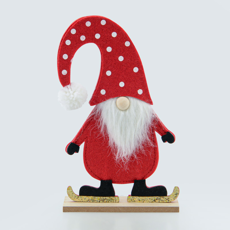 Gnome skieur en 2D à poser 