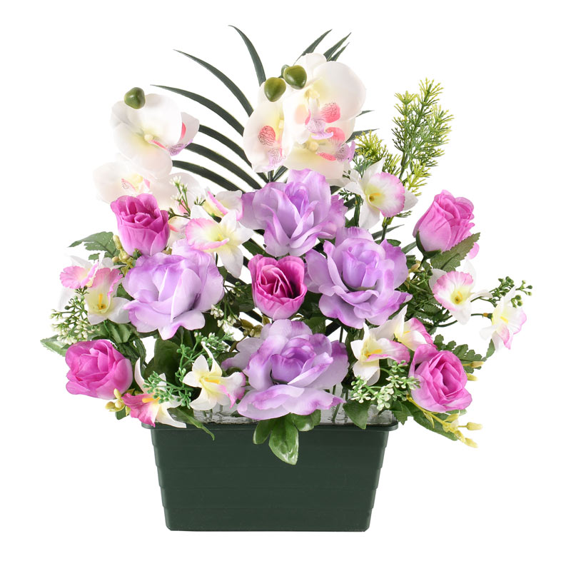 Jardinière artificielle violet