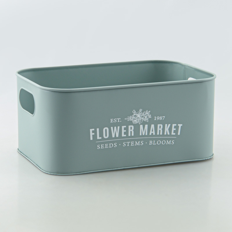 Caisse métal 'Flower Market'