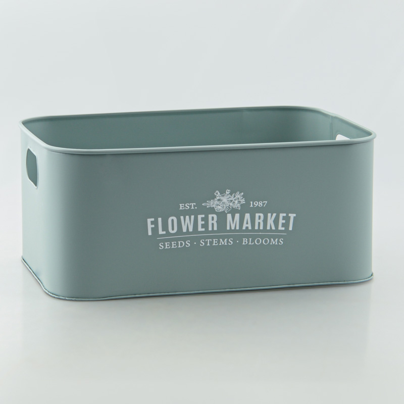 Caisse métal 'Flower Market'