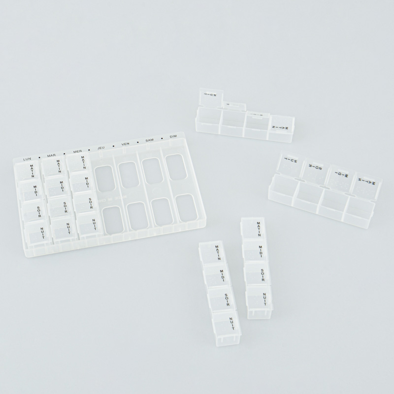 Pilulier transparent 