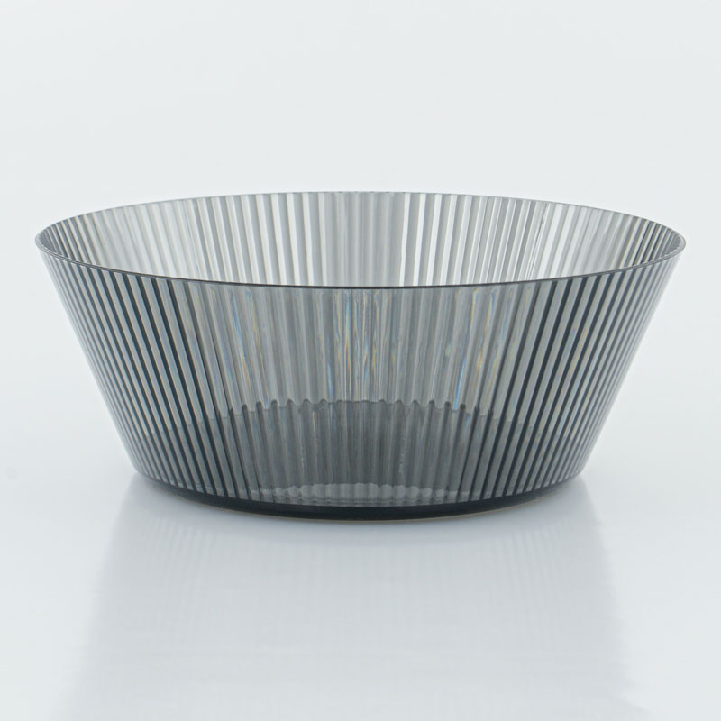 Saladier 'Wavy' couleur fumé 