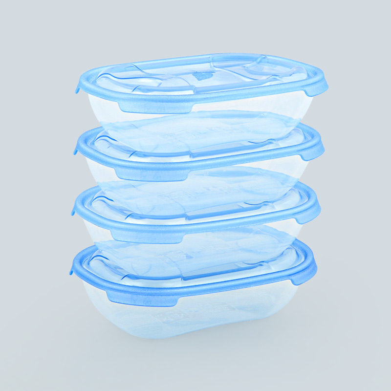 Lot de 4 boîtes alimentaires 
