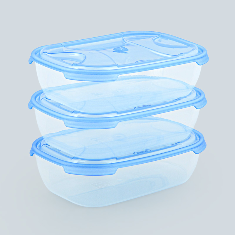 Lot de 3 boîtes alimentaires 