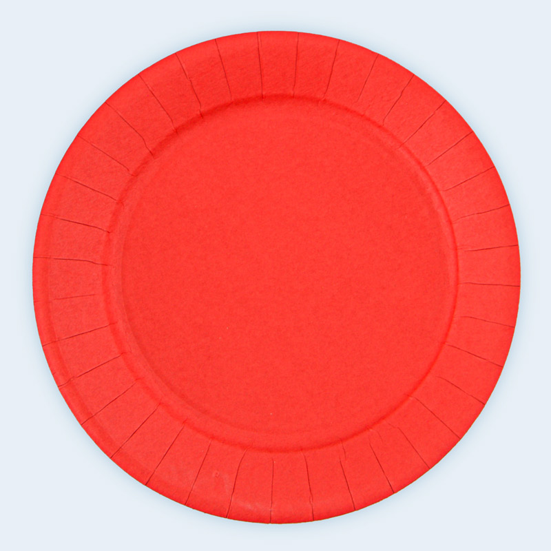 Assiettes en carton rouge x20 D23cm