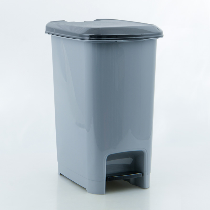 Poubelle à pédale grise 25L