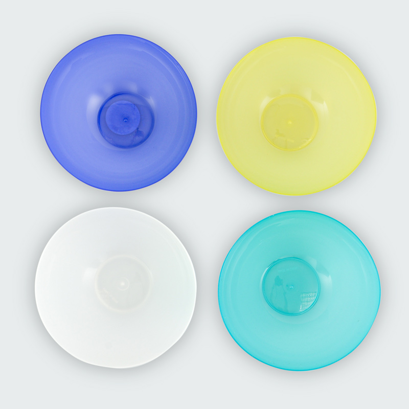 Lot de 4 coupelles colorés