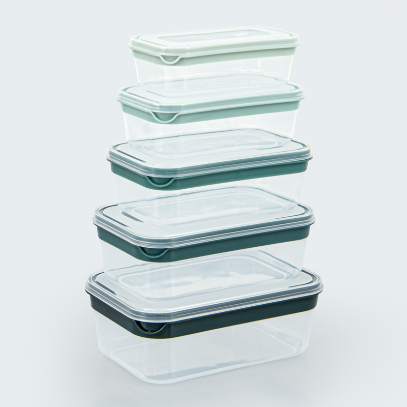 Lot de 5 boîtes alimentaires avec couvercles