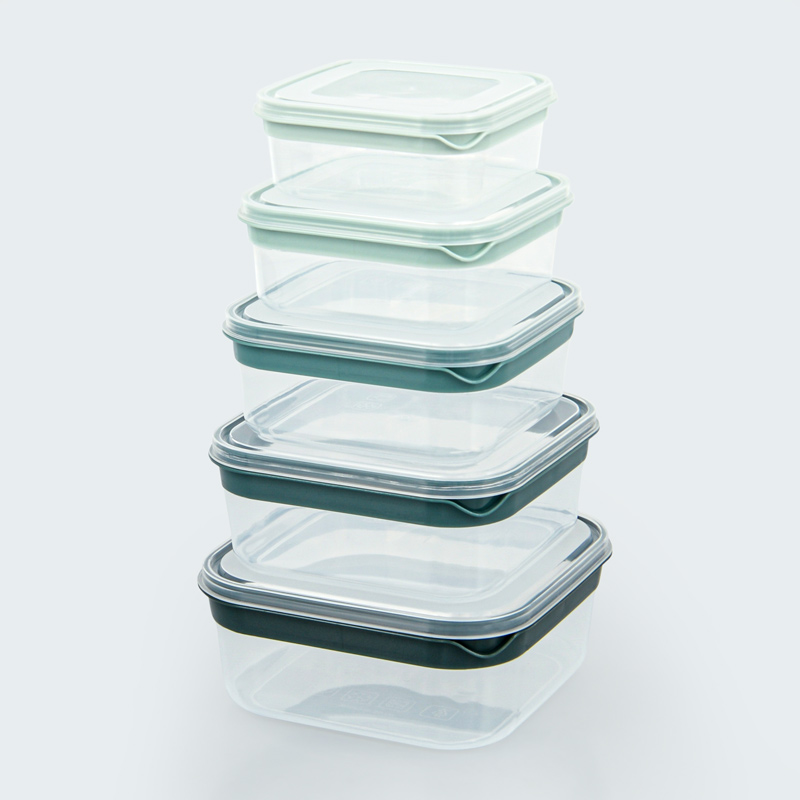 Lot de 5 boîtes alimentaires avec couvercles