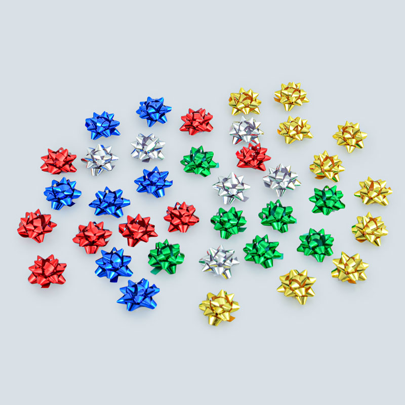 100 Pièces Noeuds De Traction Métalliques - Arc Multicolore, Pour Décorations, Emballages, Cadeaux