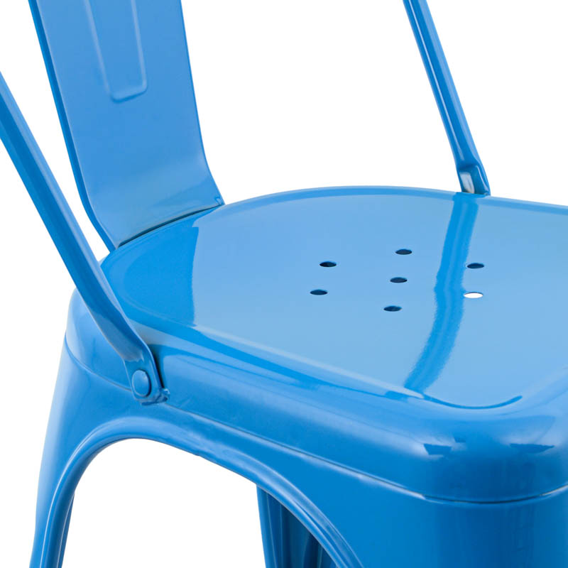 Chaise 'Bistrot ' bleue