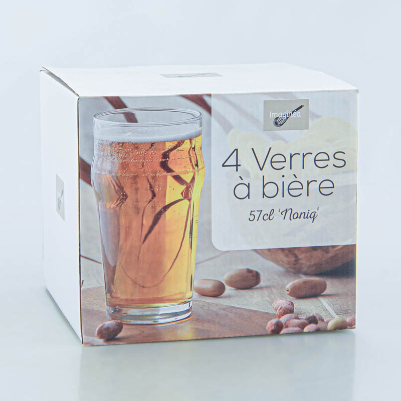 4 verres à bière 'Noniq'