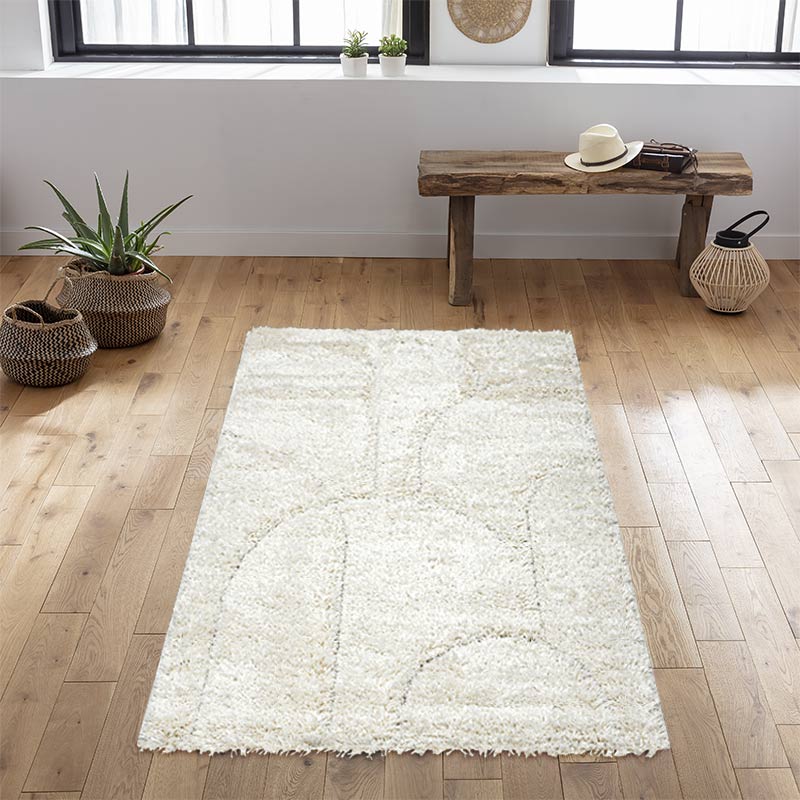 Tapis 'Cocoon' relief courbes
