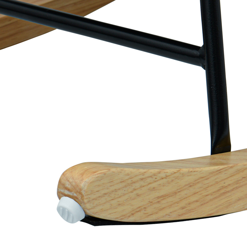 Fauteuil à bascule 'Helsinki' bouclette écru
