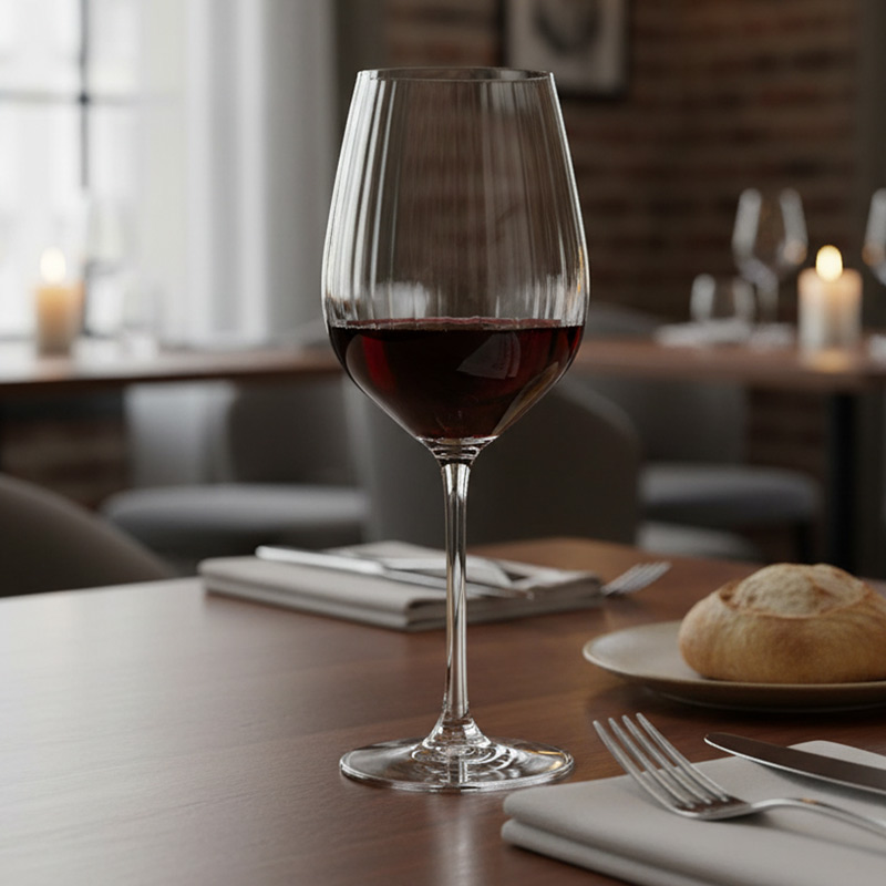 Lot de 4 verres à vin 'Plissé' 