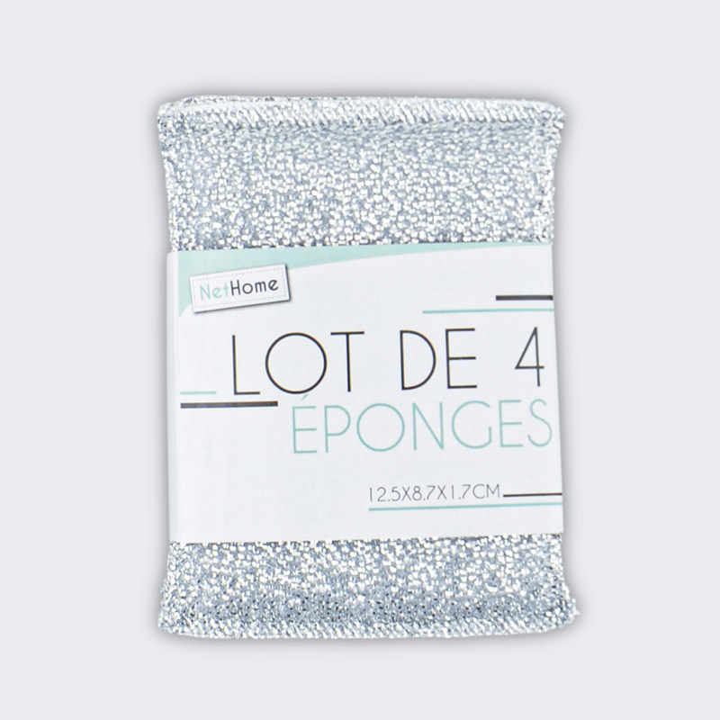 Lot de 4 éponges grattantes