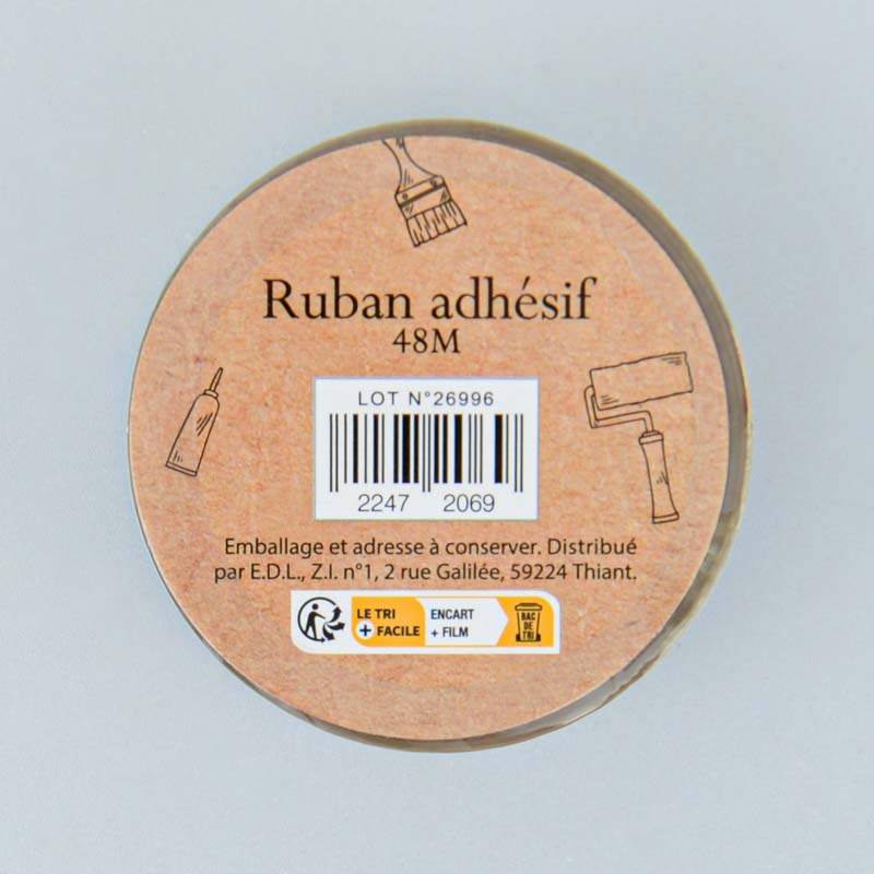 Ruban adhésif marron