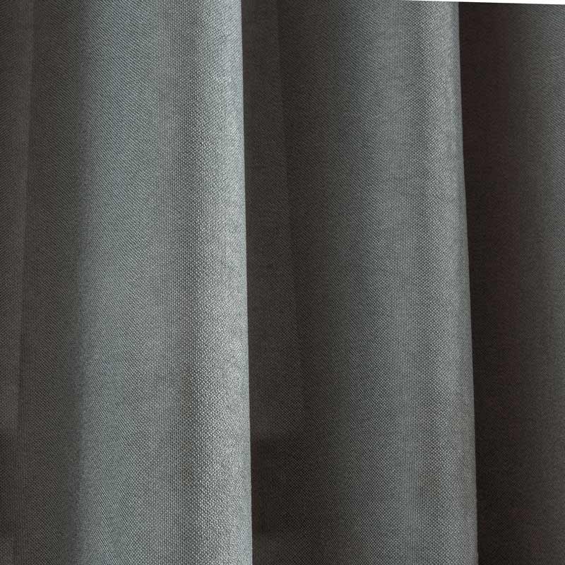 Rideau occultant 'Manelle' tissé gris 