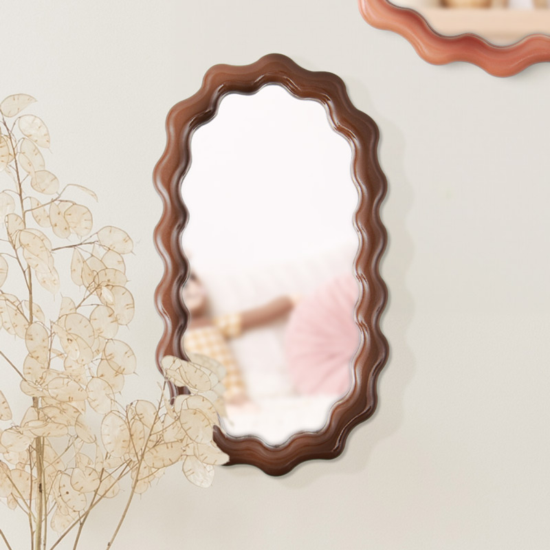 Miroir ovale marron 'Idyllic'