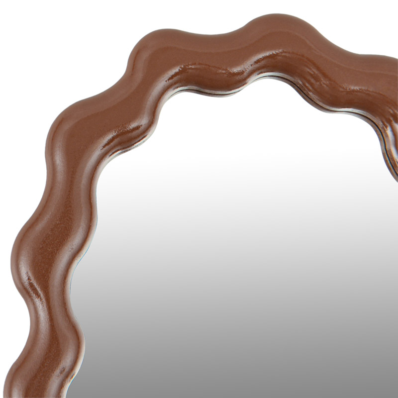 Miroir ovale marron 'Idyllic'